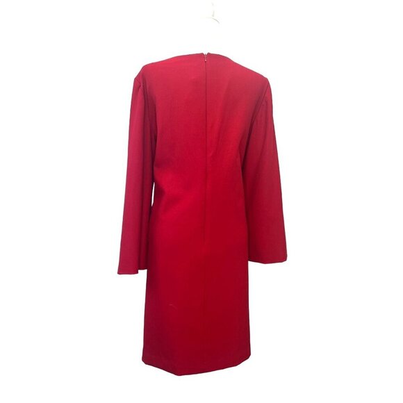 Trina Turk Selfie Shift Dress Red NEW with Tags Ladies Size 16 Evening Career - Picture 3 of 10